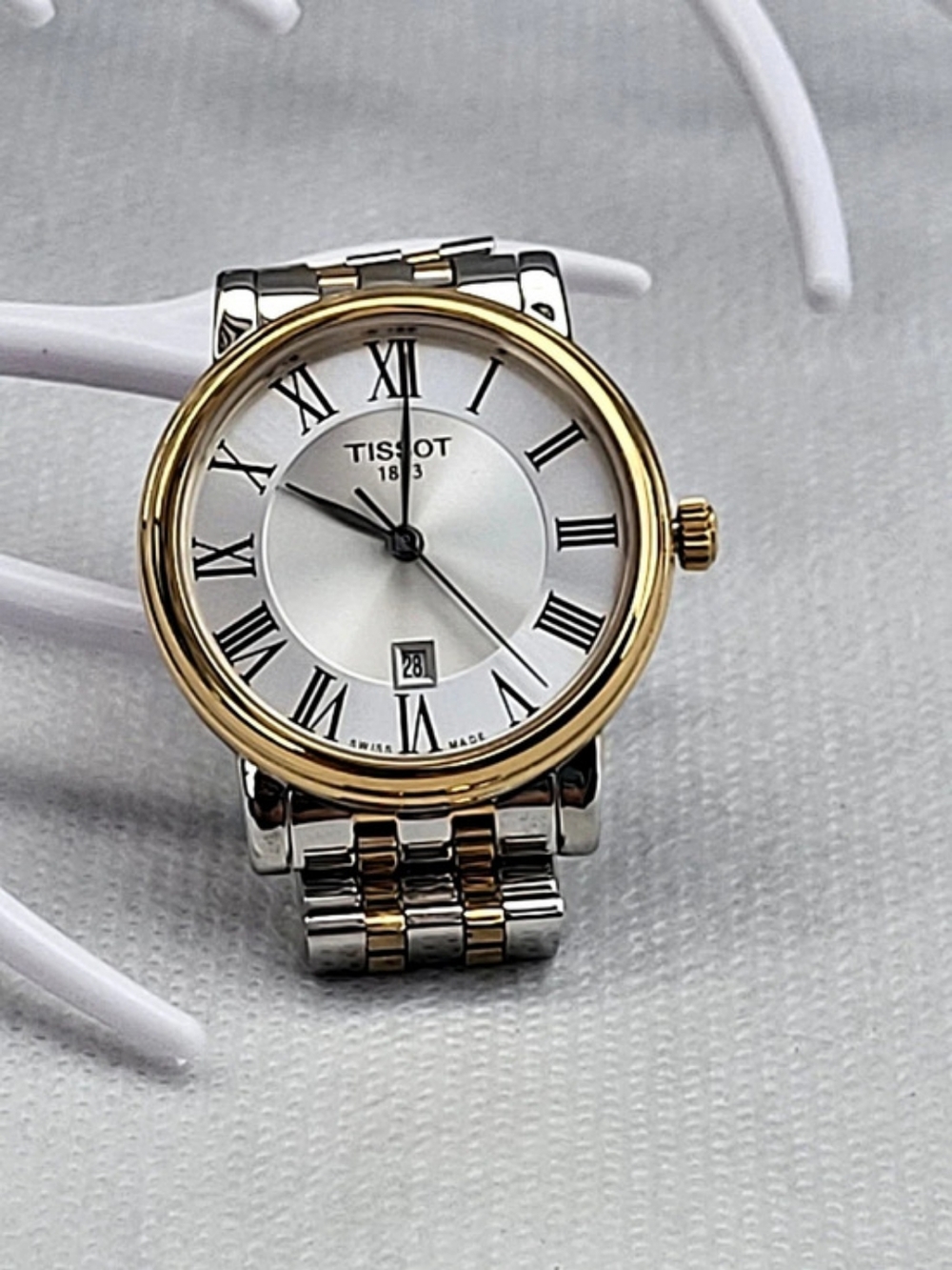 Tissot Le Locle Two-Tone Roman Numeral Watch. Not Original Pack # TS01 - Picture 5 of 12